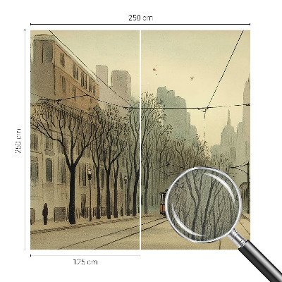 Peel and stick wallpaper mural Urban symmetry