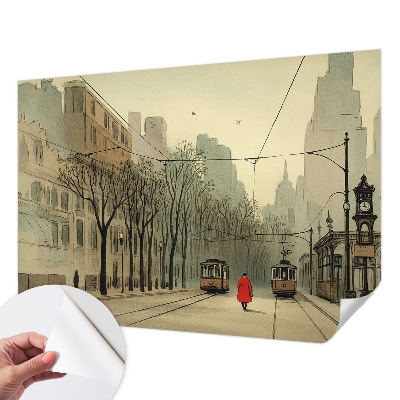 Peel and stick wallpaper mural Urban symmetry