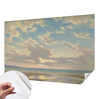 Self-adhesive photo wallpaper featuring a tranquil shoreline scene
