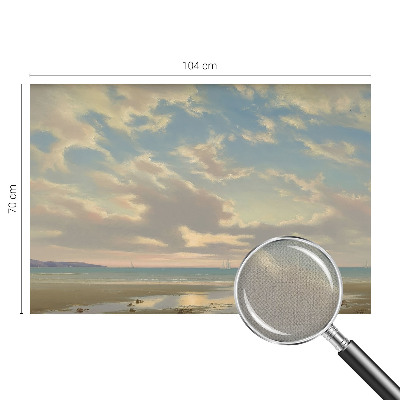 Self-adhesive photo wallpaper featuring a tranquil shoreline scene