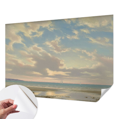 Self-adhesive photo wallpaper featuring a tranquil shoreline scene