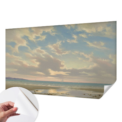 Self-adhesive photo wallpaper featuring a tranquil shoreline scene