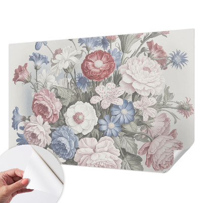 Removable wall mural Colorful bouquet