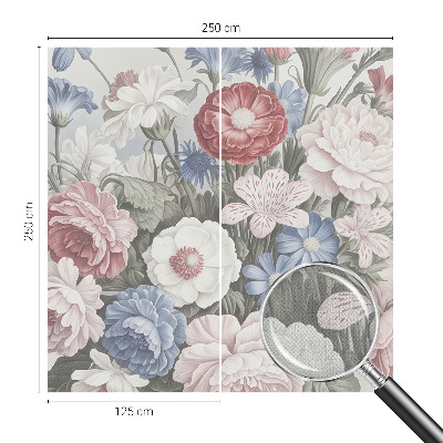 Removable wall mural Colorful bouquet