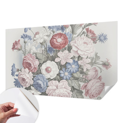 Removable wall mural Colorful bouquet