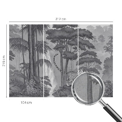 Removable wall mural wallpaper Tropical jungle
