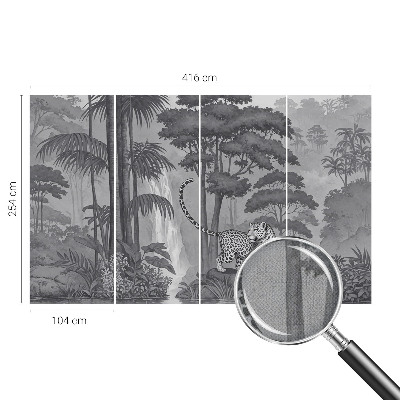 Removable wall mural wallpaper Tropical jungle