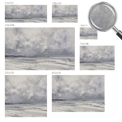 Peel and stick wall mural for living room featuring a storm on the horizon