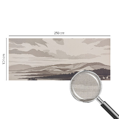 Self-adhesive photo wallpaper featuring a peaceful landscape