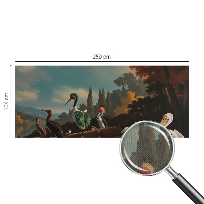 Peel and stick wall mural Picturesque birds
