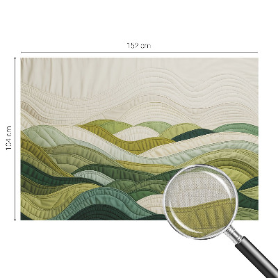 Stick-on wall mural with the Fabric Hills design