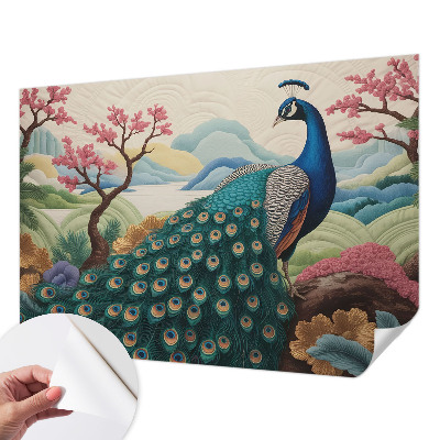Peel and stick wall mural for living room Exotic beauty