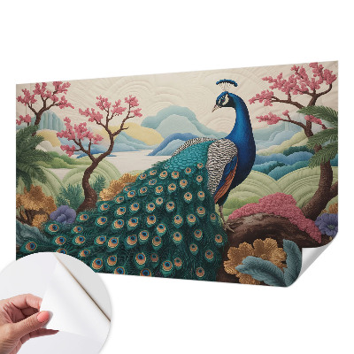 Peel and stick wall mural for living room Exotic beauty