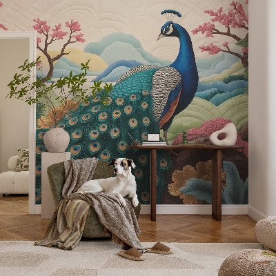 Peel and stick wall mural for living room Exotic beauty