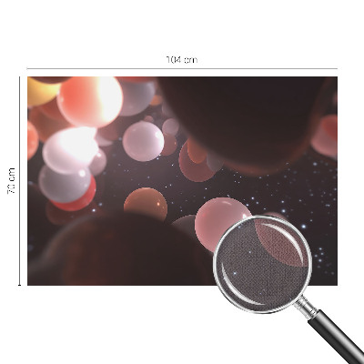 Peel and stick wall mural for bedroom featuring a space theme with planets and stars
