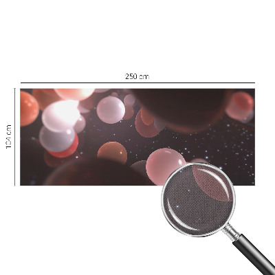 Peel and stick wall mural for bedroom Space balls