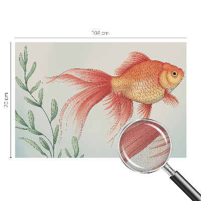 Peel and stick wall mural for kids' room featuring an underwater water beauty illustration