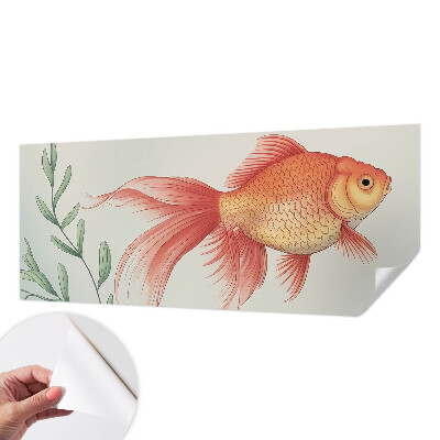 Peel and stick wall mural for kids' room featuring an underwater water beauty illustration