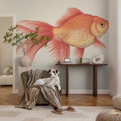 Peel and stick wall mural for kids' room featuring an underwater water beauty illustration