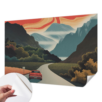 Nursery wall mural Mountain adventure