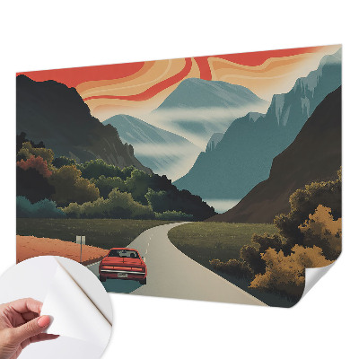 Nursery wall mural Mountain adventure