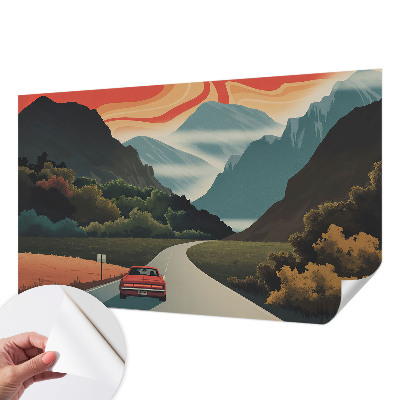 Nursery wall mural Mountain adventure