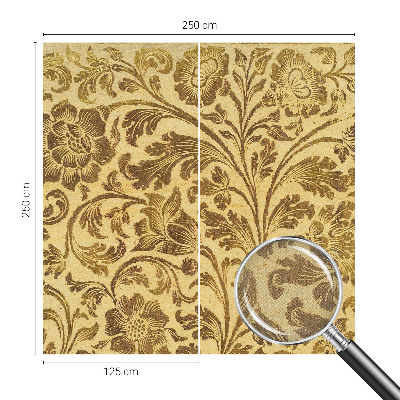 Peel and stick wall mural with a floral pattern