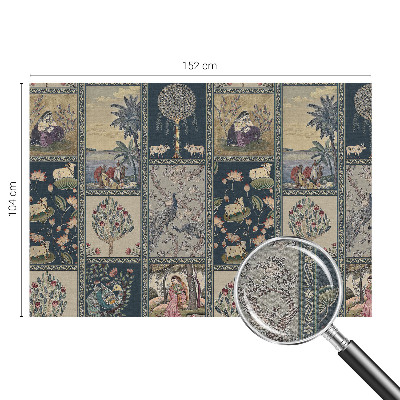 Stick-on wall mural featuring a romantic scene
