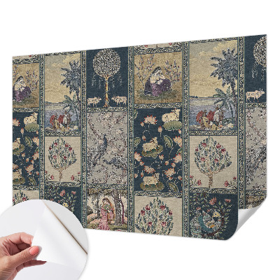 Stick-on wall mural featuring a romantic scene