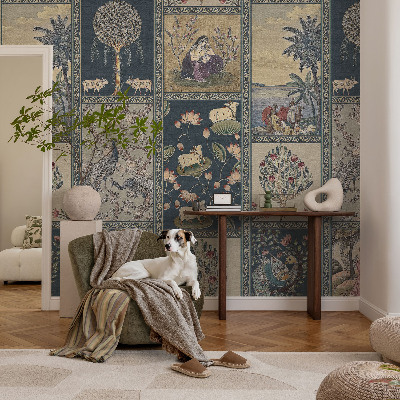 Stick-on wall mural featuring a romantic scene