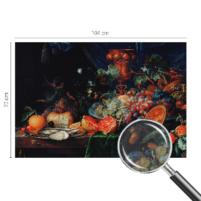 Removable wall mural wallpaper with a fruity abundance design