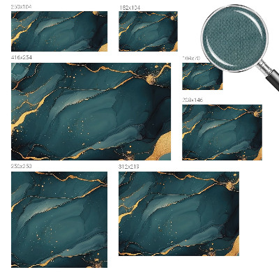 Peel and stick wall mural for living room with a dark blue abstract design