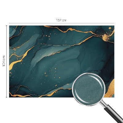 Peel and stick wall mural for living room with a dark blue abstract design