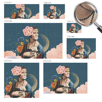 Peel and stick wall mural for kids' room Floral elegance