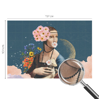 Peel and stick wall mural for kids' room Floral elegance