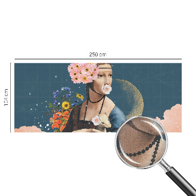 Peel and stick wall mural for kids' room Floral elegance