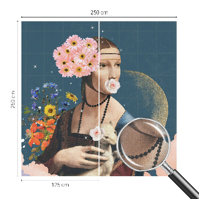 Peel and stick wall mural for kids' room Floral elegance