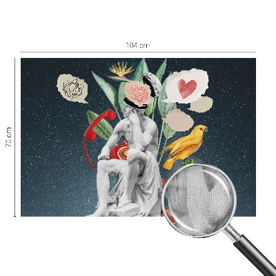 3D wall mural Surrealist art