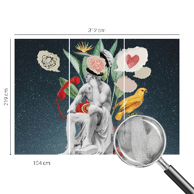 3D wall mural Surrealist art