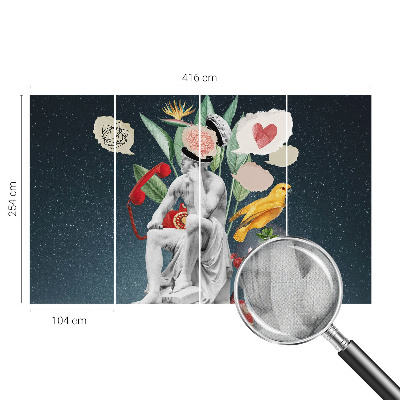 3D wall mural Surrealist art