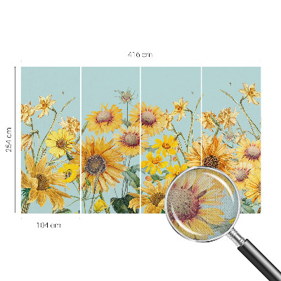 3D photo wallpaper mural Summer garden