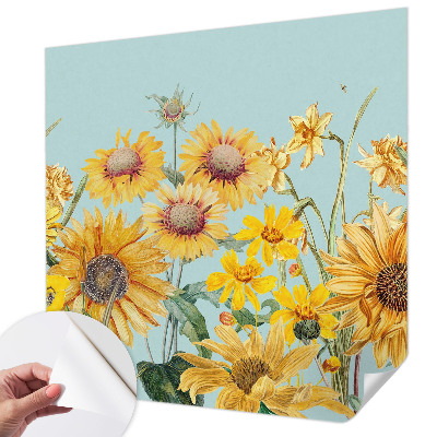 3D photo wallpaper mural with a summer garden design