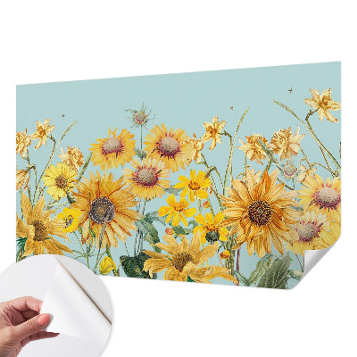 3D photo wallpaper mural with a summer garden design