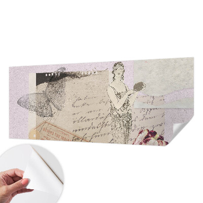 Baby room wall mural Nostalgic collage