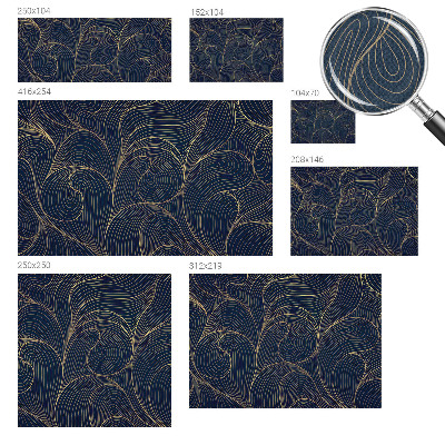 Peel and stick wall mural Wavy motif