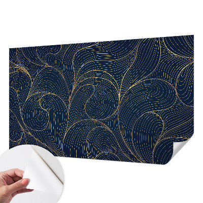 Peel and stick wall mural Wavy motif
