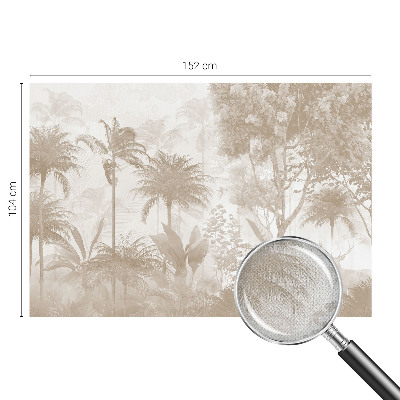Self-adhesive photo wallpaper with a tropical landscape motif