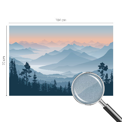 Peel and stick wallpaper mural Mountain panorama