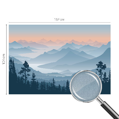 Peel and stick wallpaper mural Mountain panorama