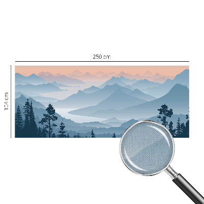 Peel and stick wallpaper mural Mountain panorama